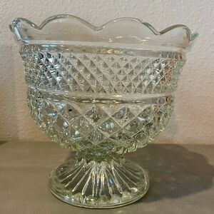 Anchor Hocking Clear Glass Compote Bowl